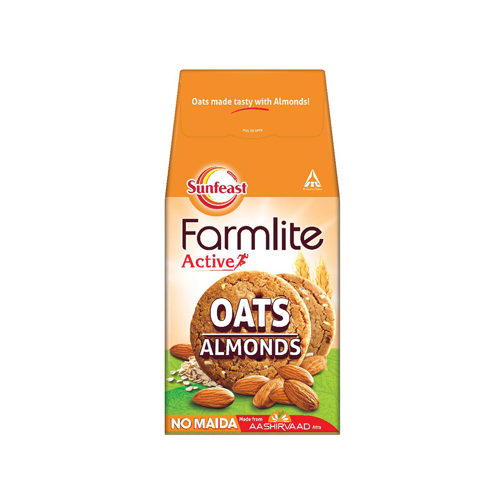 Sunfeast farmlite oats almonds cookies